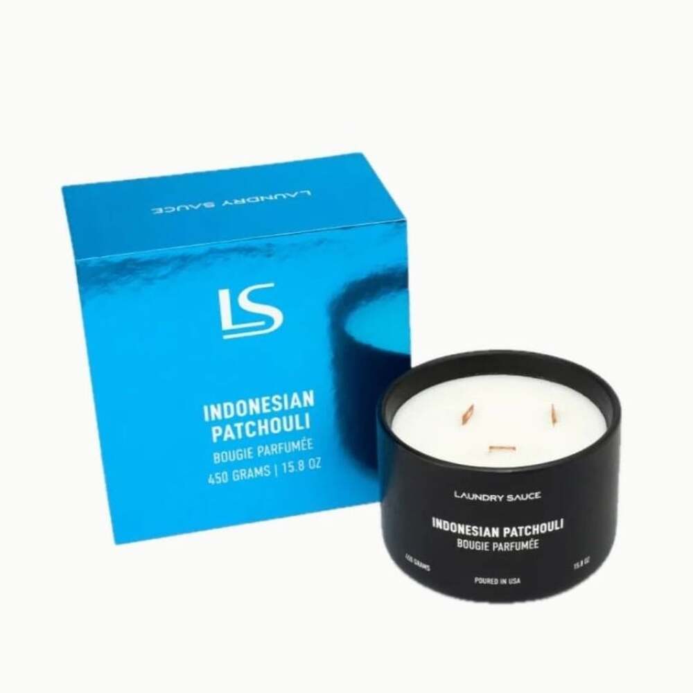 Laundry Sauce Indonesian Patchouli Luxury 3-Wick Candle 15.8 oz - New Sealed Box